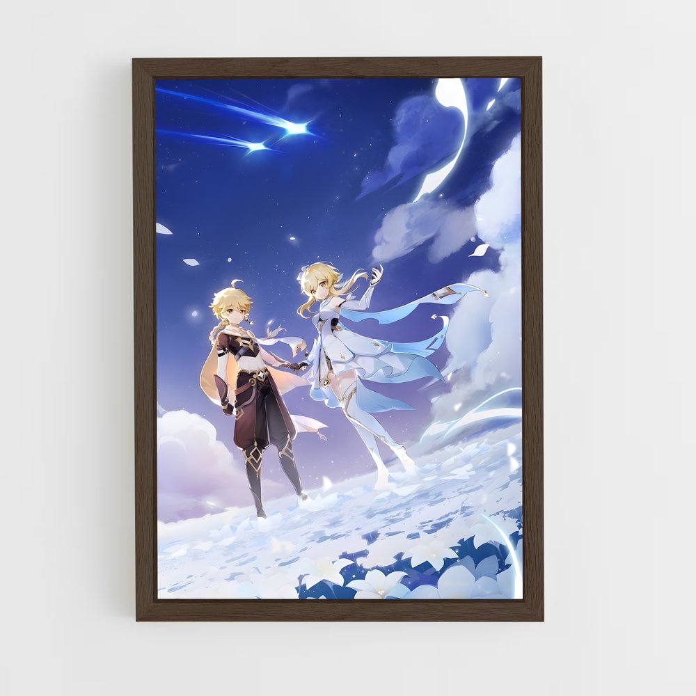 Poster Genshin de traveler – affiche Genshin impact (vue 5)